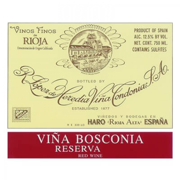 Lopez de Heredia Vina Bosconia Rioja Reserva 2010 (1x75cl)