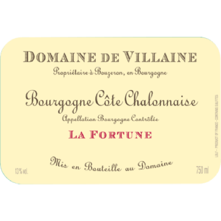 Aubert et Pamela Villaine Bourgogne Cote Chalonnaise La Fortune 2021 (6x75cl)