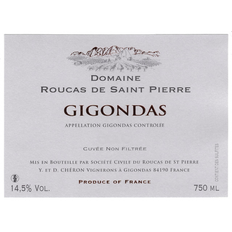 Domaine du Roucas de St Pierre Gigondas 2017 (6x75cl)
