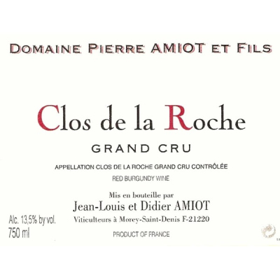 Pierre Amiot Clos de la Roche Grand Cru 2021 (6x75cl)