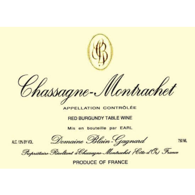 Jean-Marc Blain-Gagnard Chassagne Montrachet Rouge 2017 (12x75cl)