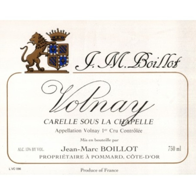 Jean-Marc Boillot Volnay Carelle Sous Chapelle 2022 (6x75cl)