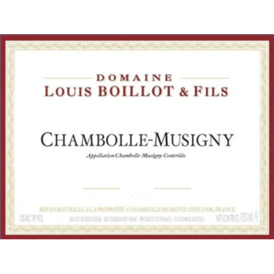 Louis Boillot Chambolle Musigny 2018 (12x75cl)