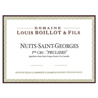 Louis Boillot Nuits-Saint-Georges 1er Cru Les Pruliers 2011 (1x75cl)