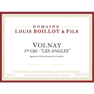 Louis Boillot Volnay 1er Cru Les Angles 2022 (6x75cl)
