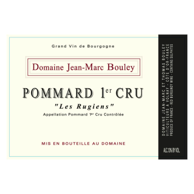  Jean-Marc Bouley et Thomas Bouley Pommard 1er Cru Les Rugiens 2018 (1x75cl)