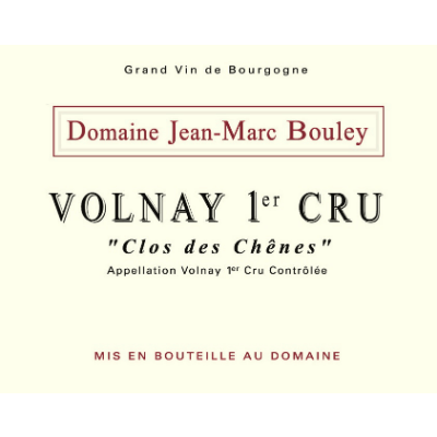 Jean-Marc Bouley Volnay 1er Cru Clos des Chenes 2022 (6x75cl)