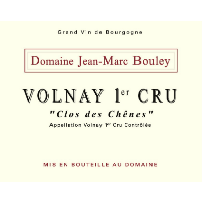 Jean-Marc Bouley Volnay 1er Cru Clos des Chenes 2018 (6x75cl)