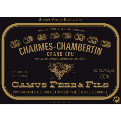 Camus Pere et Fils Charmes-Chambertin Grand Cru 2016 (12x75cl)