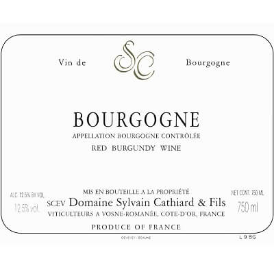 Sylvain Cathiard Bourgogne Rouge 2022 (6x75cl)
