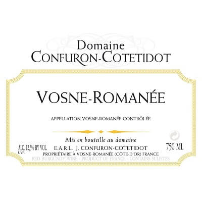 Confuron-Cotetidot Vosne-Romanee 2022 (6x75cl)