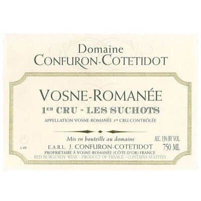 Confuron-Cotetidot Vosne-Romanee 1er Cru Les Suchots 2014 (1x75cl)