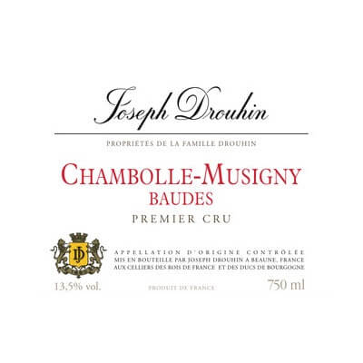 Joseph Drouhin Chambolle-Musigny 1er Cru Baudes 2014 (12x75cl)