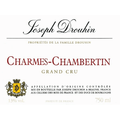 Joseph Drouhin Charmes-Chambertin Grand Cru 2012 (6x75cl)