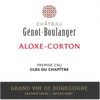 Genot Boulanger Aloxe Corton 1er Cru Clos du Chapitre 2020 (6x75cl)