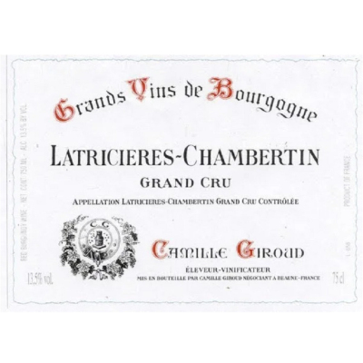 Camille Giroud Latricieres Chambertin 2009 (6x75cl)