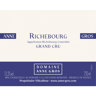Anne Gros Richebourg Grand Cru 2012 (1x75cl)
