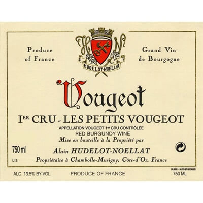 Hudelot-Noellat Vougeot 1er Cru Les Petits Vougeots 2019 (12x75cl)