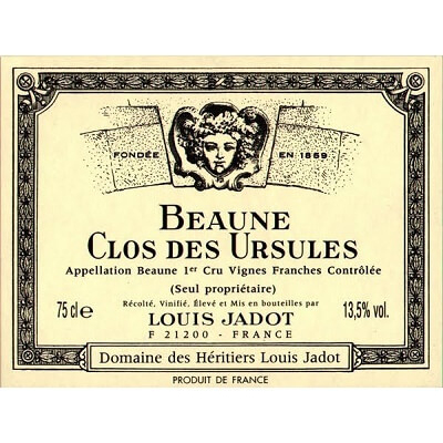 Louis Jadot (des Heritiers) Beaune 1er Cru Clos des Ursules 2007 (3x150cl)