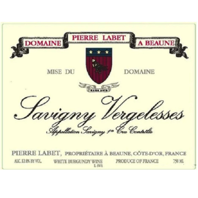 Labet Pere et Fils Savigny Beaune Vergelesses Blanc 2022 (6x75cl)