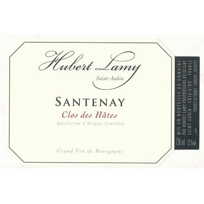 Hubert Lamy Santenay 1er Cru Clos des Hates 2018 (1x75cl)