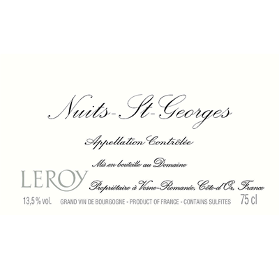 Maison Leroy Nuits-Saint-Georges 2007 (1x75cl)