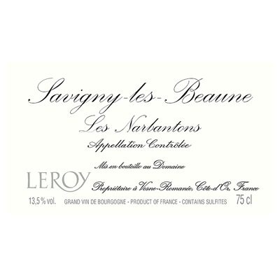 Leroy Savigny-les-Beaune 1er Cru Les Narbantons 2014 (3x75cl)