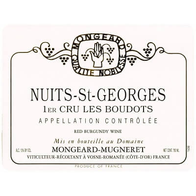 Mongeard Mugneret Nuits-Saint-Georges 1er Cru Les Boudots 2020 (6x75cl)