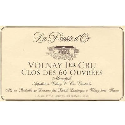 Domaine de la Pousse d'Or Volnay 1er Cru Clos des 60 Ouvrees 2022 (12x75cl)