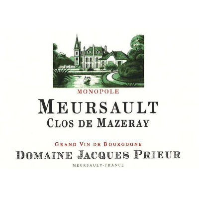 Jacques Prieur Meursault Clos du Mazeray Rouge 2017 (6x75cl)
