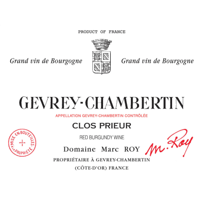 Marc Roy Gevrey-Chambertin 1er Cru Clos Prieur 2018 (1x75cl)