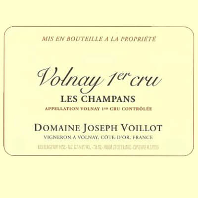 Joseph Voillot Volnay 1er Cru Les Champans 2020 (6x75cl)