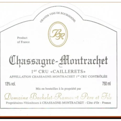 Bachelet Ramonet Chassagne Montrachet 1er Cru Caillerets 2022 (12x75cl)