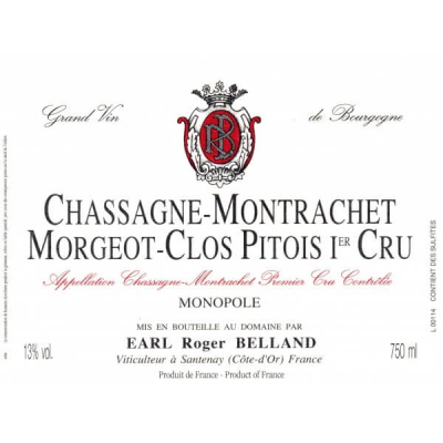 Roger Belland Chassagne-Montrachet 1er Cru Morgeot-Clos Pitois 2023 (6x75cl)