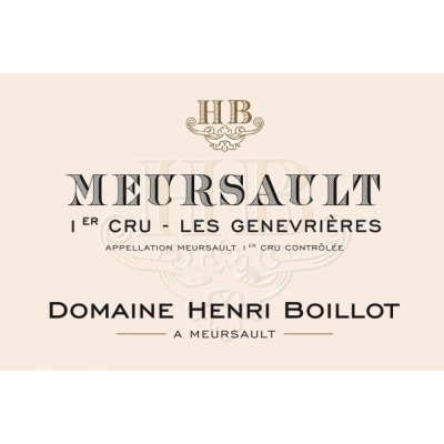 Henri Boillot Meursault 1er Cru Les Genevrieres 2018 (6x75cl)