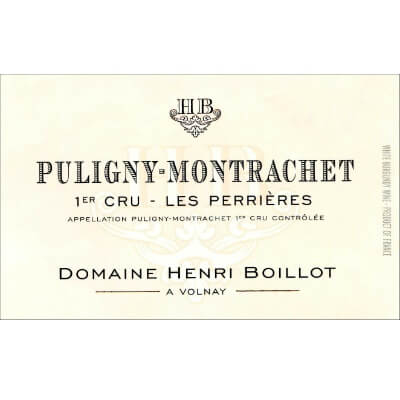 Henri Boillot Puligny-Montrachet 1er Cru Les Perrieres 2022 (6x75cl)