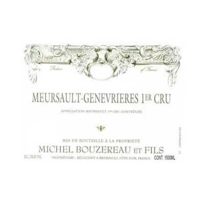 Michel Bouzereau Meursault 1er Cru Genevrieres 2013 (1x75cl)