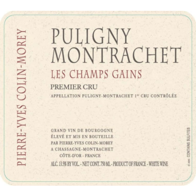 Pierre-Yves Colin-Morey Puligny-Montrachet 1er Cru Les Champs Gains 2019 (1x75cl)