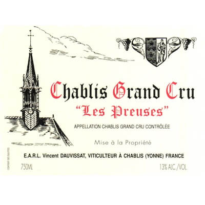 Vincent Dauvissat Chablis Grand Cru Les Preuses 2021 (1x150cl)