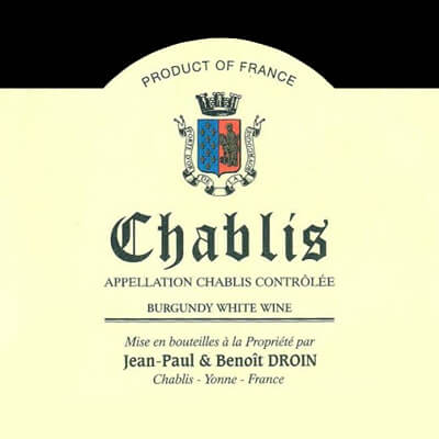 Jean-Paul et Benoît Droin Chablis 2023 (12x75cl)