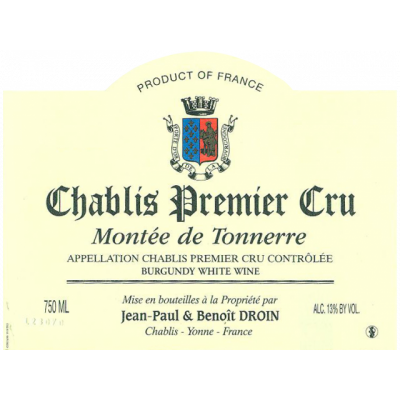 Jean-Paul Droin Chablis 1er Cru Montee de Tonnerre 2018 (12x75cl)