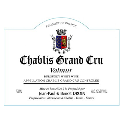 Jean-Paul Droin Chablis Grand Cru Valmur 2018 (6x75cl)