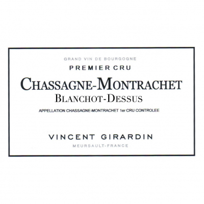 Vincent Girardin Chassagne-Montrachet 1er Cru Blanchots Dessus 2020 (6x75cl)