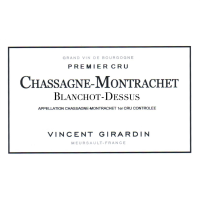 Vincent Girardin Chassagne-Montrachet 1er Cru Blanchots Dessus 2020 (1x150cl)
