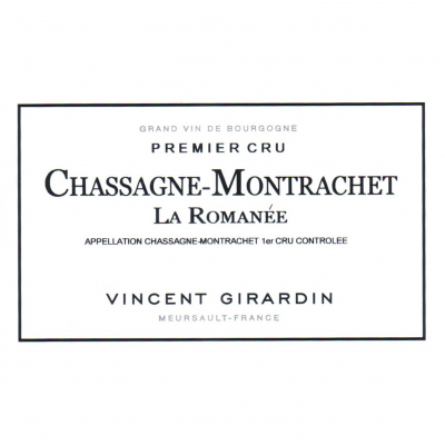 Vincent Girardin Chassagne-Montrachet 1er Cru La Romanee 2020 (6x75cl)