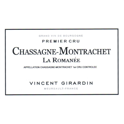 Vincent Girardin Chassagne-Montrachet 1er Cru La Romanee 2022 (6x75cl)