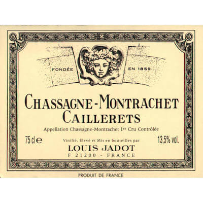 (Maison) Louis Jadot Chassagne-Montrachet 1er Cru Caillerets 2022 (3x75cl)