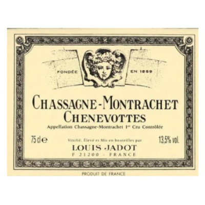 Louis Jadot Chassagne-Montrachet 1er Cru Les Chenevottes 2021 (3x75cl)