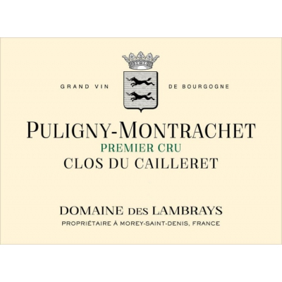 Lambrays Puligny-Montrachet 1er Cru Clos du Caillerets 2020 (6x75cl)