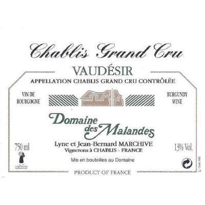 Malandes Chablis Grand Cru Vaudesir 2022 (6x75cl)